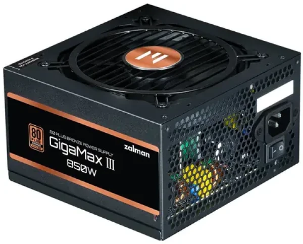 Zalman ZM850-GV3 černá / Zdroj / 850W / ATX 3.0 / 80+ Bronze / semimodulární (ZM850-GV3)