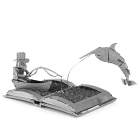 Metal Earth 3D Stařec a moře Book Sculpture