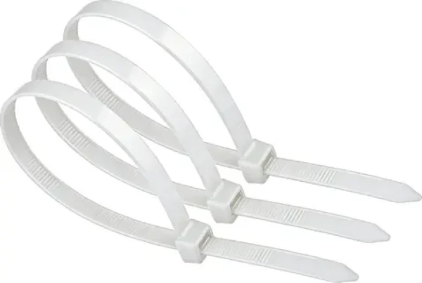 ZOY stahovací páska bílá 300 x 3,6 mm / Stahovací pásky na kabely / 100 ks (ZOZ3W)