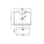 INVENA - Umyvadlo na desku 49 cm NERI CE-22-001-W