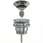 CERANO Umyvadlová výpusť - 5/4“ click-clack - univerzální - neuzavíratelná - plast - chrom