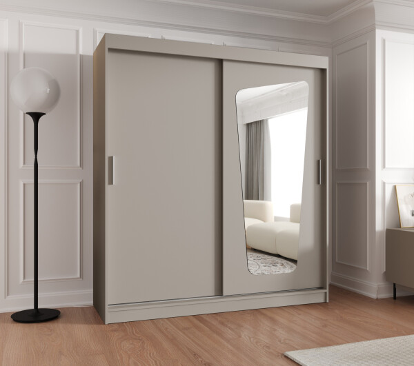 Šatní skříň Abi Moka Rozměry: 180 cm, Barva korpusu + barva dveří: Kašmír + Kašmír