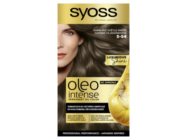 Syoss Oleo Intense barva na vlasy Popelavě světle hnědý 5-54