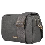 Stylová dámská koženková crossbody kabelka Fana, šedá
