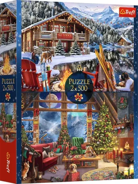 TREFL Puzzle Vánoce v horách