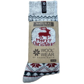 WOOLWEAR of Scandinavia Vlněné ponožky Merry Christmas Nr. 114 39/42, multi barva, textil