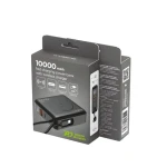 Magnetická powerbanka 10000 mAh černá / Powerbanka / Power Delivery 20 W / bezdrátové nabíjení 15 W / LCD displej (PB10-WPC15-LCD-01)