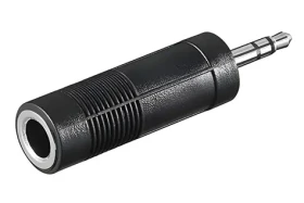 OEM Redukce jack 6,35 mm (F) - jack 3,5 mm (M) černá / Audio redukce (11.09.4443)