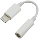 PremiumCord Lightning bílá / Redukce / Jack 3.5 mm female / 10 cm / MFi certifikace (kipod51)