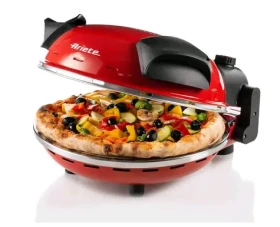 Ariete 909 červená / pec na pizzu / 1200 W / průměr 33cm / max 400° (8003705116702)