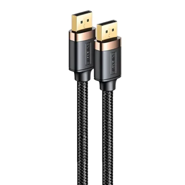 USAMS SJ531 U74 černá / Kabel DisplayPort / DP 1.2 / 4K 60Hz / 2K 144Hz / 2 m (SJ531HD01)