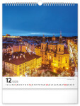 Kalendář 2025 nástěnný: Praha, 30 34 cm