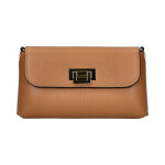Stylová dámská kožená crossbody kabelka Clara, hnědá