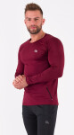 Rough Radical Tričko Vital Zip Ls Burgundy