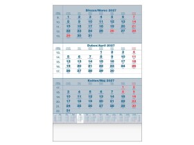 Nástěnný kalendář 2027 MFP Tříměsíční