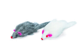 Karlie Plyšová hračka pro kočky Myš 2ks 12cm (KF-46120)
