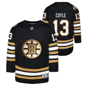 Outerstuff Dětský Dres Charlie Coyle Boston Bruins Black 100th Anniversary Premier Breakaway Jersey Velikost: L/XL