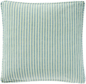 Ib Laursen Povlak na sedák Linea / Light Green blue stripes 45 x 45 cm, zelená barva