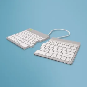 R-Go Tools Split Break US bílá / Rozkládací klávesnice / US layout / bezdrátová / Bluetooth 5.0 (RGOSBUSWLWH)