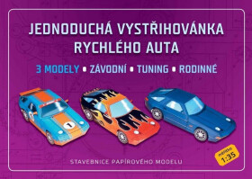 Rychlá auta - Stavebnice papírového modelu
