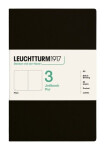 Zápisník Jottbook pur A5, 80l, čistý, Black, 3ks