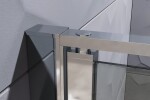Aquatek - YES B2 95 sprchové dveře do niky dvoukřídlé 92-96cm, výplň sklo - grape YESB295-19