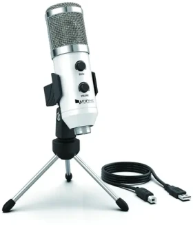 FIFINE K056A bílá / stolní mikrofon / kondenzátorový / trojnožka / USB-A (K056AW)