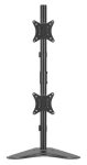 Equip černá / Stolní držák pro dva monitory / 17-32" / vertikální 360° / 9 kg / VESA 75-100 mm (650128)