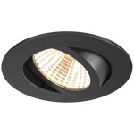 SLV 1007434 NEW TRIA UNIVERSAL 68 LED vestavné svítidlo, LED, 8.6 W, černá