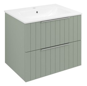 SAPHO - CIRASA STRIP umyvadlová skříňka 59,2x52x46cm, verde CR611-4444S