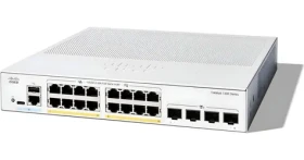 Cisco Catalyst C1300-16P-4X / Switch / 16x GbE RJ-45 PoE+ / 4x SFP+ / PoE 120W / Fanless (C1300-16P-4X)