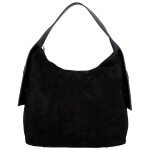 Módní dámská kožená kabelka na rameno Beatrix, černá