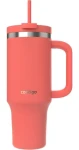Contigo Thermalock Tumbler 1,2 l korálová / Termo hrnek / s brčkem / dvouplášťový / nerez (2217787)