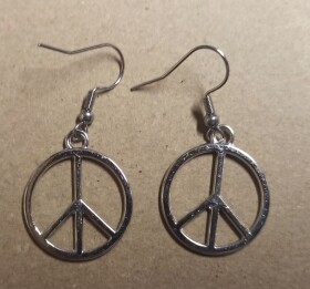 Ptakoviny.cz Náušnice hipís stříbrné 2cm