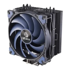AKASA Alucia H4 Plus N modrá / 1x 120mm / Hydro Dynamic Bearing / 33.1 dB @ 2000 RPM / 56.3 CFM / AMD + intel (AK-CC4021HP01V1)
