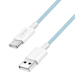 LogiLink USB-A - USB-C modrá / Nylonový kabel / USB 2.0 / 60 W / 0,5 m (CU0329)
