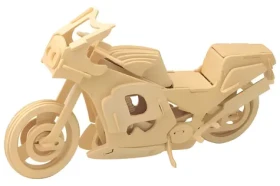 WOODCRAFT Dřevěné 3D puzzle Motorka závodní