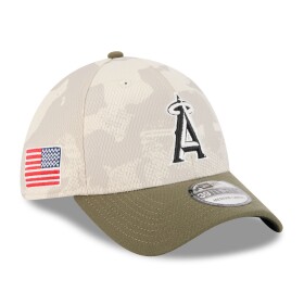 New Era Pánská kšiltovka Los Angeles Angels MLB 2025 Armed Forces 39THIRTY Flex Velikost: S/M