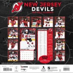 JF Turner Kalendář New Jersey Devils 2025 Wall Calendar