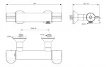 IDEAL STANDARD - Ceraplus II Termostatická nástěnná sprchová baterie, chrom A6870AA