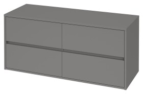 CERSANIT - Umyvadlová skříňka CREA s deskou 120, šedá mat S931-006