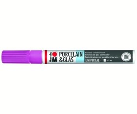 Marabu Popisovač na sklo/porcelán 1-2 mm - malinový
