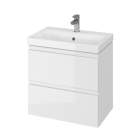 Koupelnová skříňka s umyvadlem Cersanit MODUO 59,5x62x37,5 cm bílá lesk S801-227-DSM S801-227-DSM