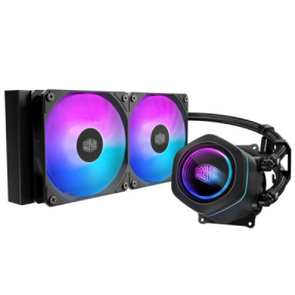 Cooler Master vodní chladič MasterLiquid Core Nex Digital 240 Black ARGB, 2x 120mm, ARGB, LGA1851, AM5, Černá EDF_1566580