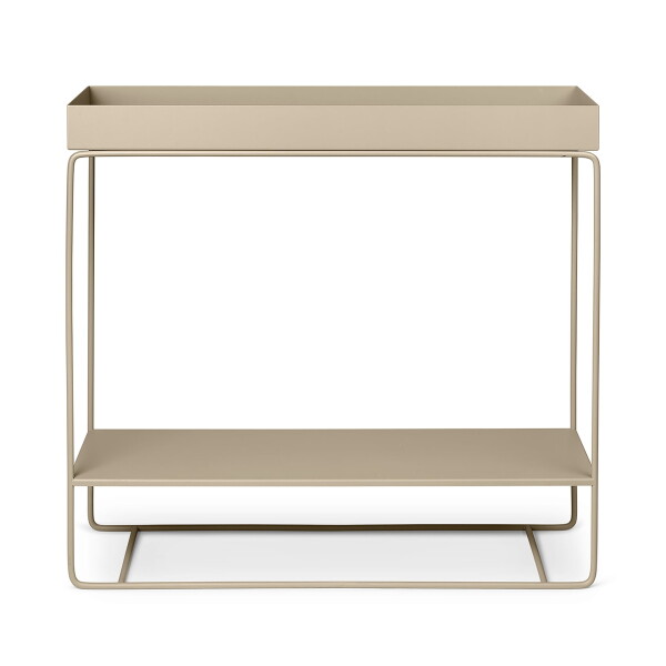 Ferm Living Stojan na květiny Plant box Two-tier Cashmere, béžová barva, kov