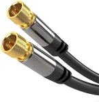 PremiumCord F(M) - F(M) / Satelitní anténní kabel / 135 dB / 4x stíněný / 5 m (kjqsat5)