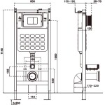 MEXEN - Tex Air Slim nádržka pneumatická na WC 61100A