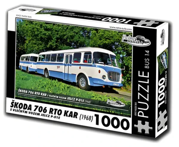 RETRO-AUTA Puzzle BUS č.14 Škoda 706 RTO KAR (1968)