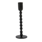 House Doctor Železný svícen Mala Black 18,5 cm, černá barva, kov