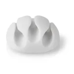 Nedis Kabelová spona Click Go bílá / Kabelová spona / 3 sloty / 4 ks / Max. O kabelu 5,3 mm / TPE (CMGC20034WT)